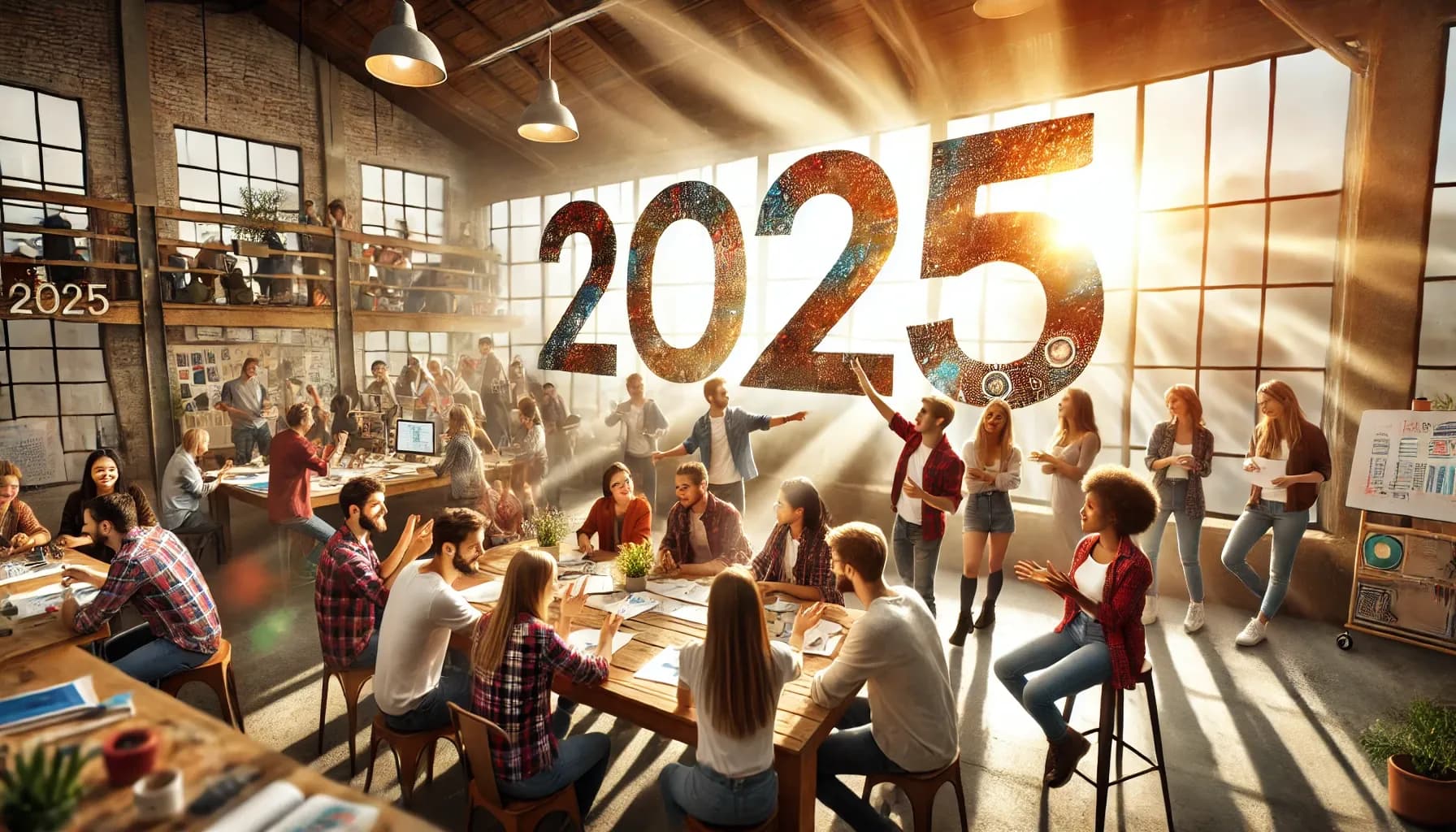 DALL-E-2025-01-31-23.55.50---An-inspiring-and-energetic-image-symbolizing-the-start-of-2025--fresh-beginnings--and-motivation--with-a-focus-on-young-adults-and-workshops.-The-scen.webp